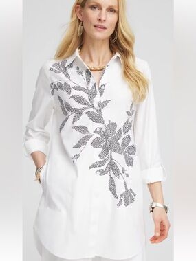 Chico’s Aria Pocket Tunic Sz 12 NWT